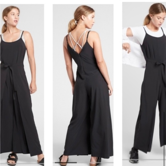 Athelta black jump suit with pockets - Picture 3 of 3